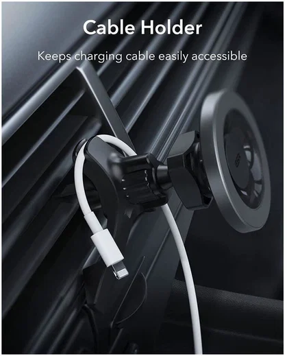 ESR HaloLock Ventilatierooster MagSafe Telefoonhouder Auto Grijs afbeelding 5
