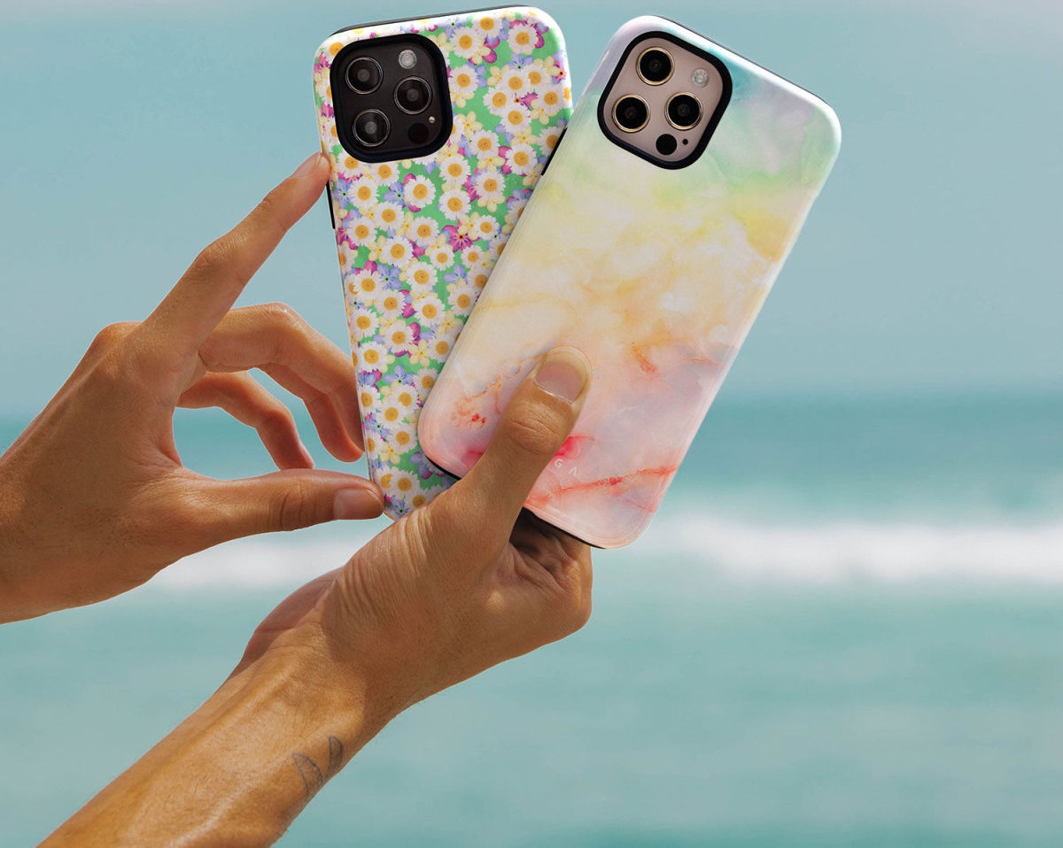 Burga Tough Case Apple iPhone 14 Hoesje New Flame Rainbow Print afbeelding 8