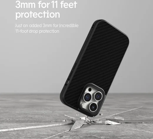 RhinoShield SolidSuit Apple iPhone 14 Plus Hoesje Carbon Fiber Zwart afbeelding 5