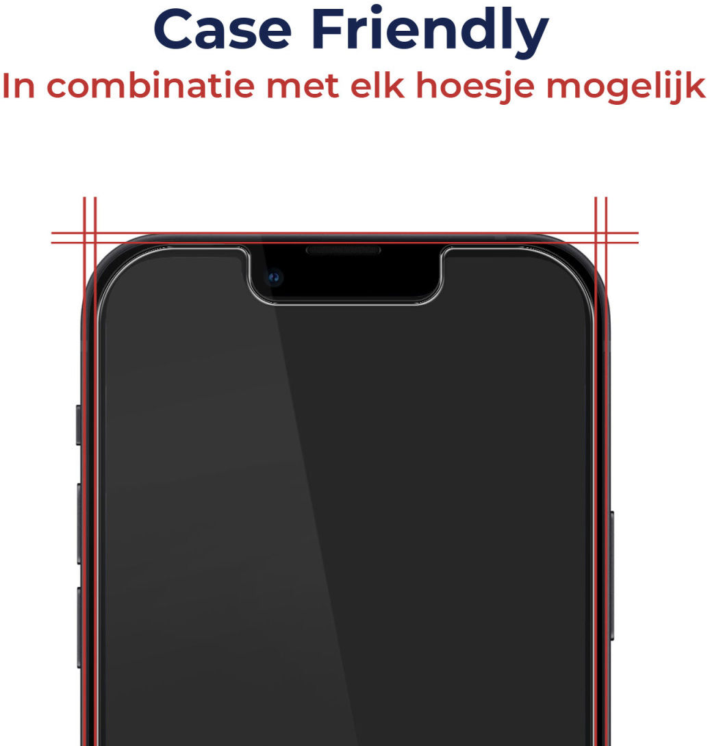 Rosso Apple iPhone 14 Privacy Glass met Installatietray afbeelding 4