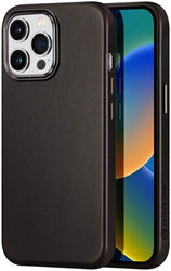 Dux Ducis Naples Apple iPhone 14 Pro Max Hoesje MagSafe Leer Zwart afbeelding