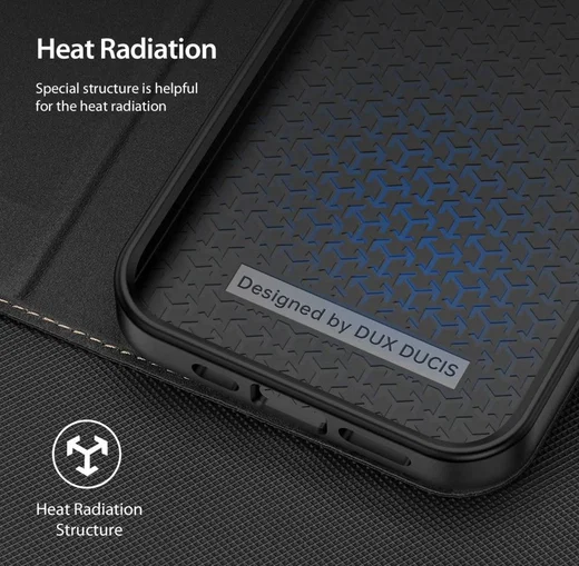 Dux Ducis Skin X2 Apple iPhone 14 Hoesje Book Case Zwart afbeelding 10