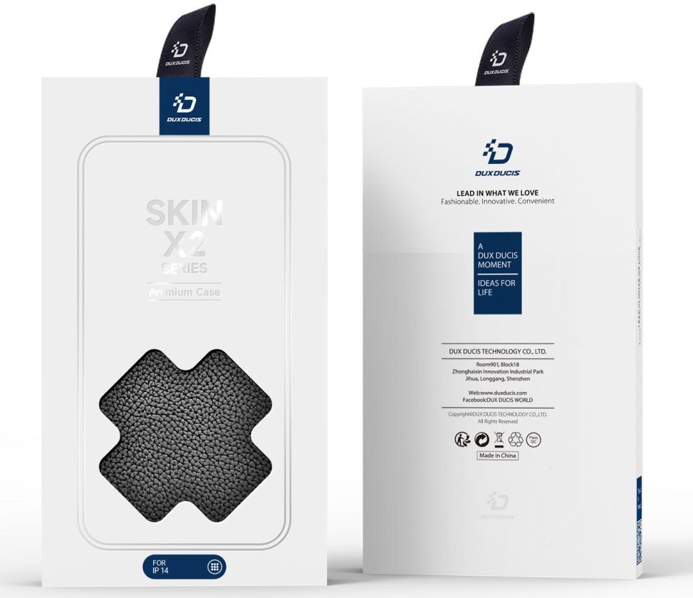 Dux Ducis Skin X2 Apple iPhone 14 Hoesje Book Case Zwart afbeelding 12