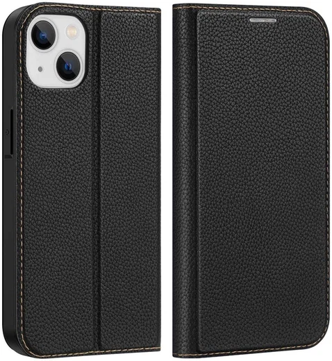 Dux Ducis Skin X2 Apple iPhone 14 Hoesje Book Case Zwart afbeelding 2