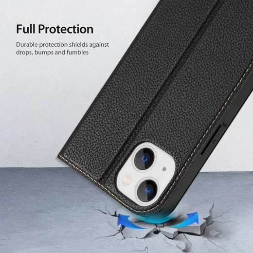 Dux Ducis Skin X2 Apple iPhone 14 Hoesje Book Case Zwart afbeelding 5
