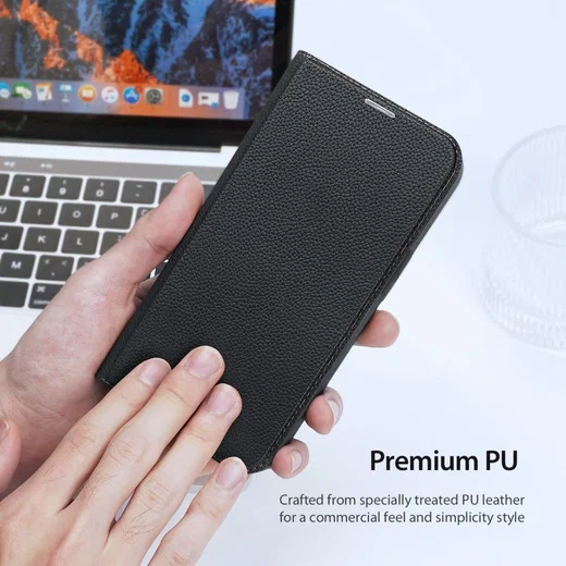 Dux Ducis Skin X2 Apple iPhone 14 Hoesje Book Case Zwart afbeelding 9