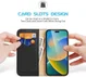 Dux Ducis Hivo Apple iPhone 14 Pro Max Hoesje RFID Book Case Zwart afbeelding 2