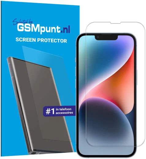 Apple iPhone 14 Tempered Glass Case Friendly Screenprotector afbeelding 1