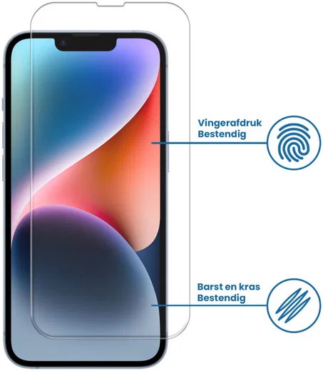 Apple iPhone 14 Tempered Glass Case Friendly Screenprotector afbeelding 2