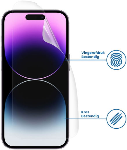 Apple iPhone 14 Pro Display Folie Case Friendly Screenprotector afbeelding 2