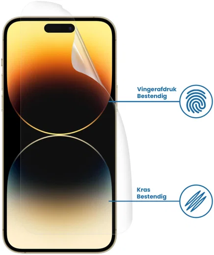 Apple iPhone 14 Pro Max Display Folie Case Friendly Screenprotector afbeelding 2