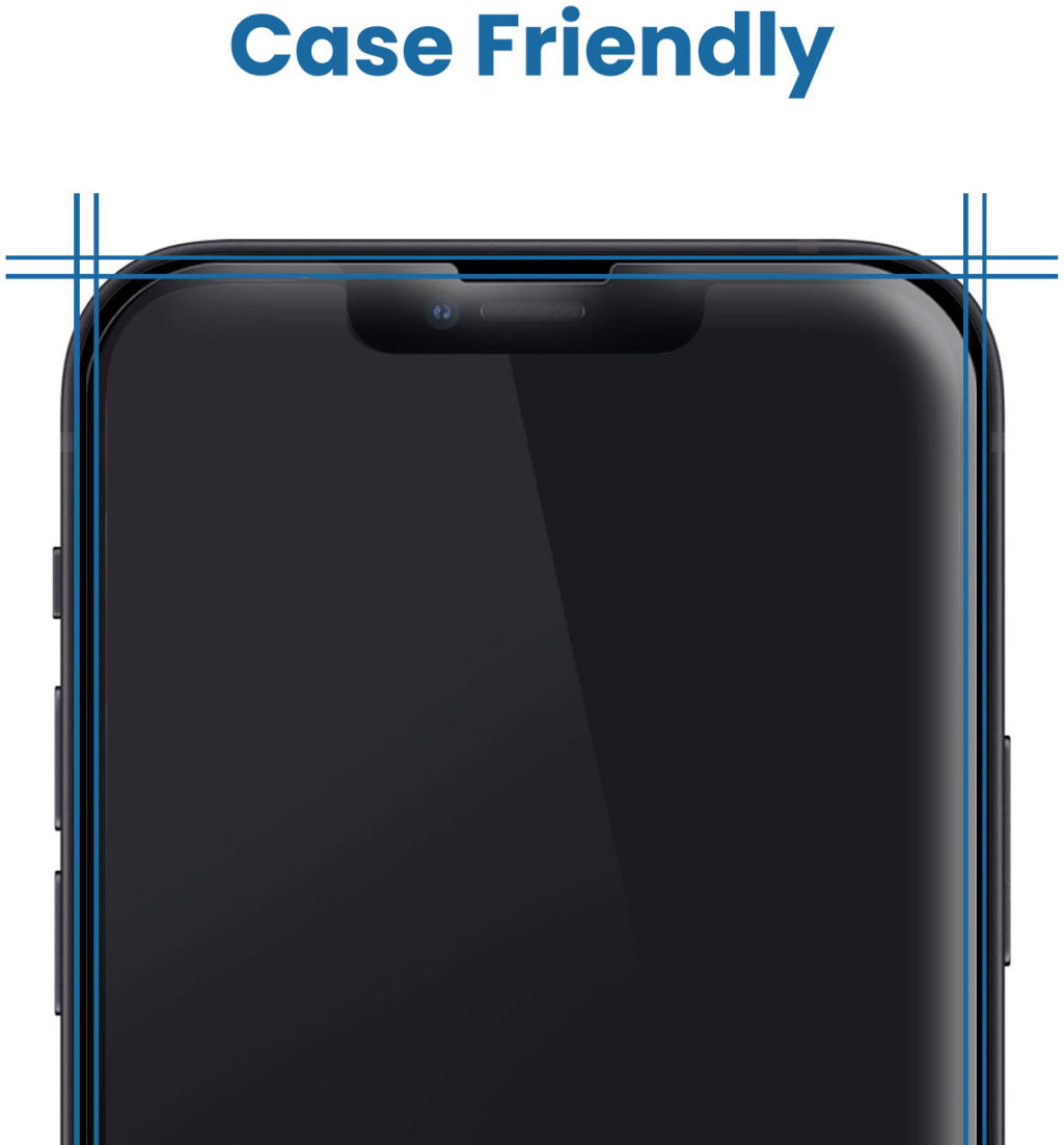 Apple iPhone 14 Pro Max Display Folie Case Friendly Screenprotector afbeelding 4