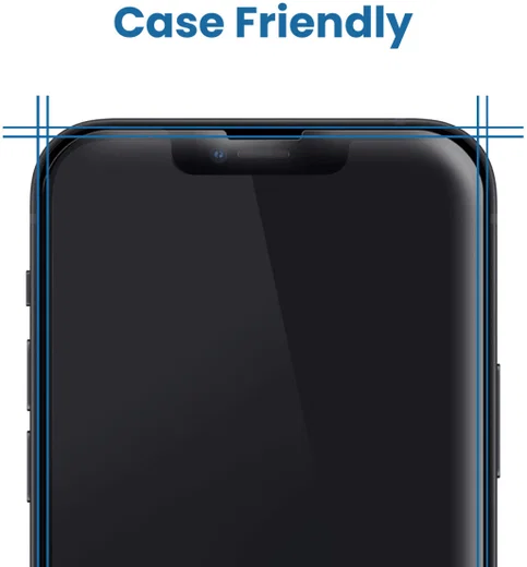 Apple iPhone 14 Pro Max Display Folie Case Friendly Screenprotector afbeelding 4