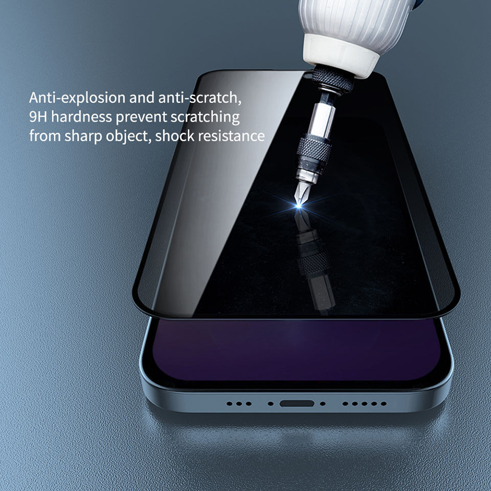 Nillkin iPhone 14 Pro Max Screen Protector Privacy Tempered Glass 9H afbeelding 6