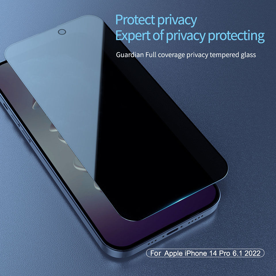 Nillkin iPhone 14 Pro Max Screen Protector Privacy Tempered Glass 9H afbeelding 11