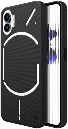 Nillkin Super Frosted Shield Nothing Phone 1 Hoesje Back Cover Zwart afbeelding 1