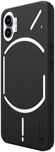 Nillkin Super Frosted Shield Nothing Phone 1 Hoesje Back Cover Zwart afbeelding 2