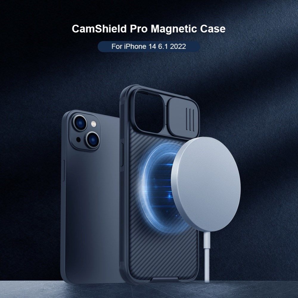 Nillkin CamShield MagSafe Apple iPhone 14 Hoesje Camera Slider Zwart afbeelding 4