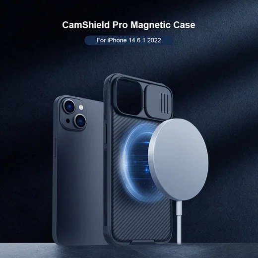 Nillkin CamShield MagSafe Apple iPhone 14 Hoesje Camera Slider Zwart afbeelding 4