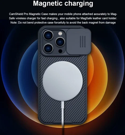 Nillkin CamShield MagSafe iPhone 14 Pro Max Hoesje Camera Slider Zwart afbeelding 7
