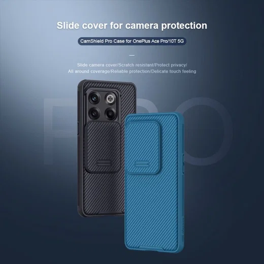 Nillkin CamShield OnePlus 10T Hoesje met Camera Slider Zwart afbeelding 6