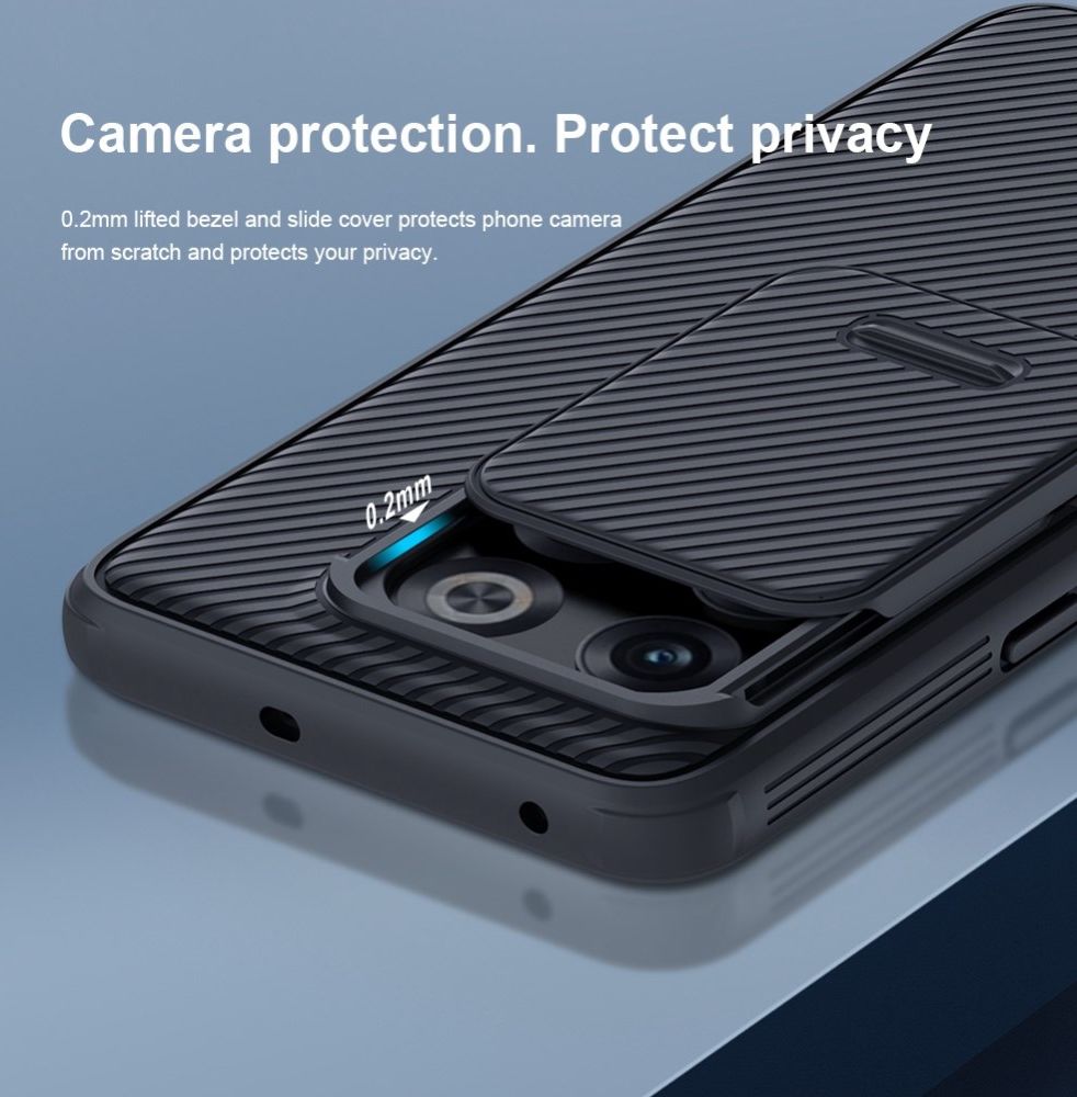 Nillkin CamShield OnePlus 10T Hoesje met Camera Slider Zwart afbeelding 9