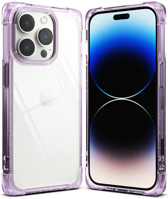 Ringke Fusion Bumper Apple iPhone 14 Pro Max Hoesje Transparant Paars afbeelding 1