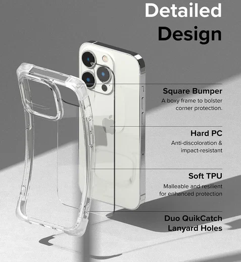 Ringke Fusion Bumper Apple iPhone 14 Pro Max Hoesje Transparant Paars afbeelding 13