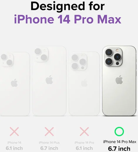 Ringke Fusion Bumper Apple iPhone 14 Pro Max Hoesje Transparant Paars afbeelding 2