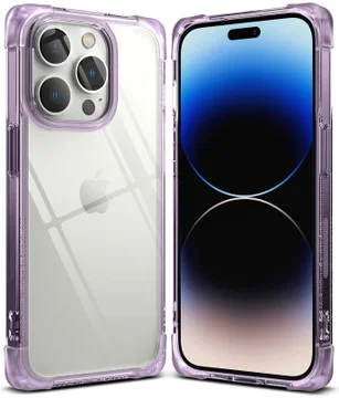 Ringke Fusion Bumper Apple iPhone 14 Pro Hoesje Transparant Paars