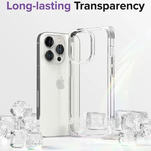 Ringke Fusion Bumper Apple iPhone 14 Pro Hoesje Transparant Paars afbeelding 5