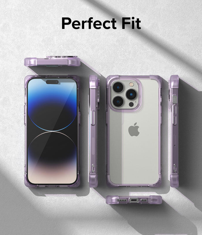 Ringke Fusion Bumper Apple iPhone 14 Pro Hoesje Transparant Paars afbeelding 9