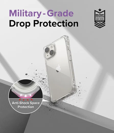 Ringke Fusion Bumper Apple iPhone 14 Hoesje Transparant Paars afbeelding 5