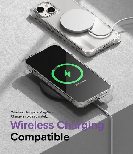 Ringke Fusion Bumper Apple iPhone 14 Hoesje Transparant Paars afbeelding 6