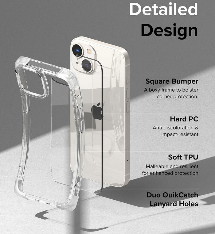 Ringke Fusion Bumper Apple iPhone 14 Hoesje Transparant Paars afbeelding 7