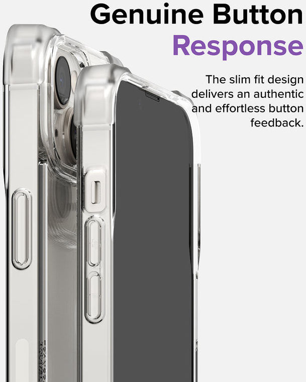 Ringke Fusion Bumper Apple iPhone 14 Hoesje Transparant Paars afbeelding 8