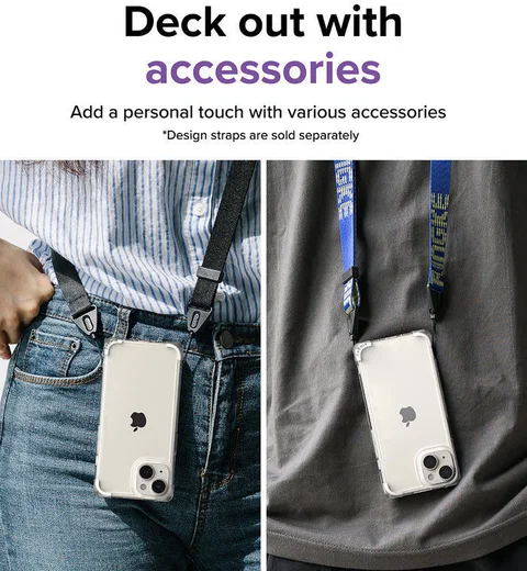Ringke Fusion Bumper Apple iPhone 14 Hoesje Transparant Paars afbeelding 9