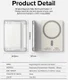 Ringke Magnetic Side Slot MagSafe Kaarthouder Drie Pasjes Transparant afbeelding 12
