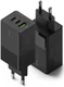 Ringke USB/USB-C GaN Snellader 65W PD 3.0/QC 3.0 Adapter Zwart afbeelding 1
