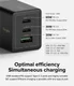 Ringke USB/USB-C GaN Snellader 65W PD 3.0/QC 3.0 Adapter Zwart afbeelding 4