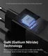 Ringke USB/USB-C GaN Snellader 65W PD 3.0/QC 3.0 Adapter Zwart afbeelding 7