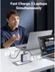 UGREEN 140W PD Snellader GaN Laptop/MacBook + USB-C Kabel 2M Grijs afbeelding 4