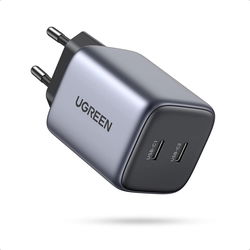 UGREEN Nexode 45W PD USB-C Snellader GaN Adaper Fast Charge Grijs afbeelding