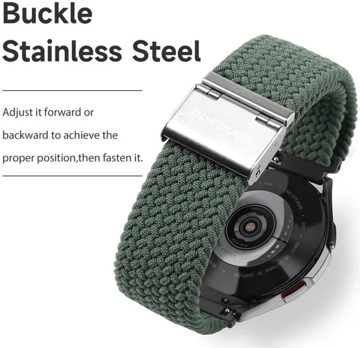 Dux Ducis Mixture II Strap - Universeel Smartwatch Bandje 22MM - Groen afbeelding 4