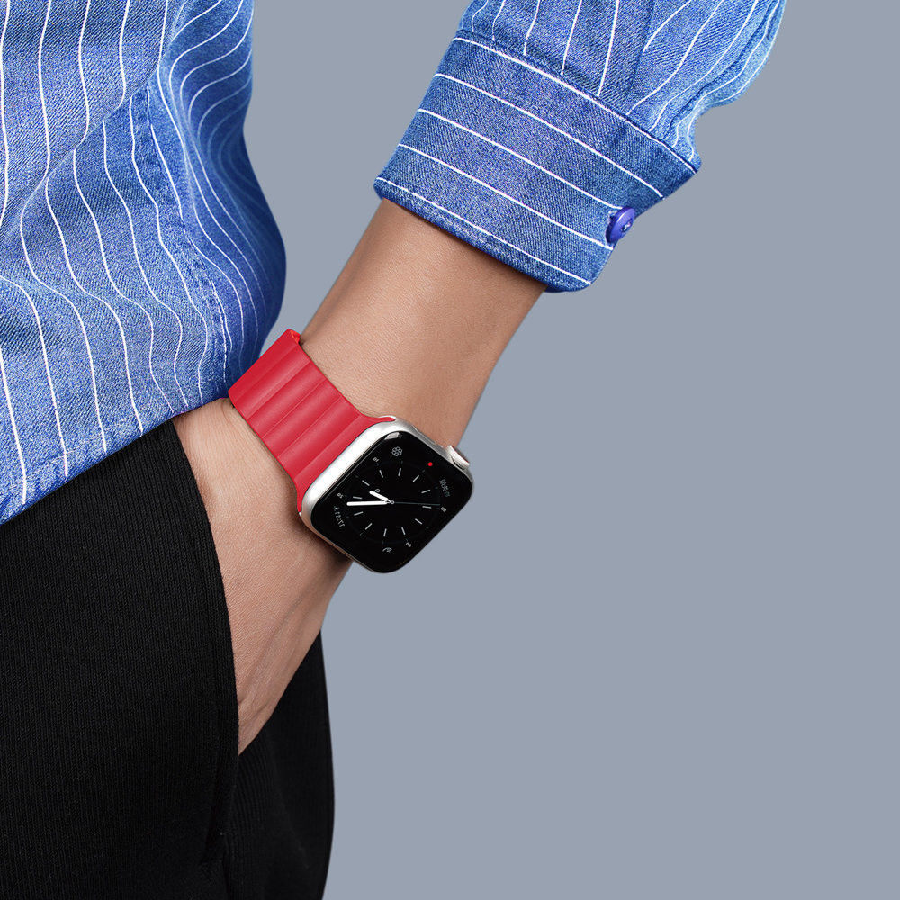Dux Ducis Apple Watch Band - 1-10/SE/Ultra - 49MM/46MM/45MM/44MM/42MM - Rood afbeelding 3