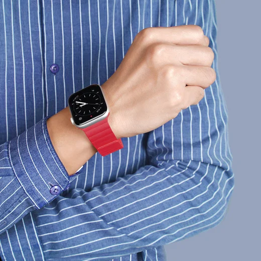 Dux Ducis Apple Watch Band - 1-10/SE/Ultra - 49MM/46MM/45MM/44MM/42MM - Rood afbeelding 4