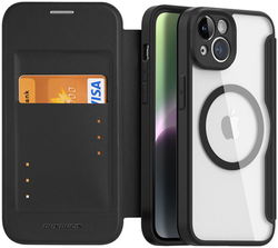 Dux Ducis Skin X Pro Apple iPhone 14 Hoesje MagSafe Book Case Zwart afbeelding