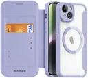 Dux Ducis Skin X Pro Apple iPhone 14 Hoesje MagSafe Book Case Paars