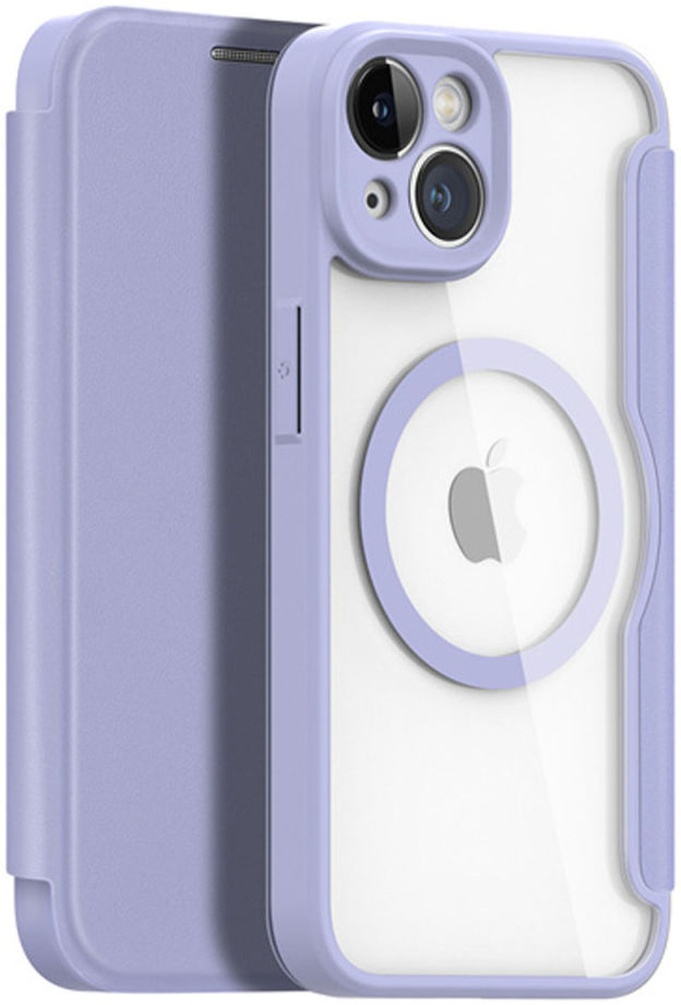 Dux Ducis Skin X Pro Apple iPhone 14 Hoesje MagSafe Book Case Paars afbeelding 2