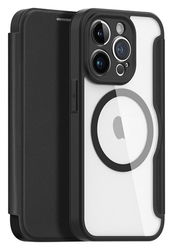 Dux Ducis Skin X Pro iPhone 14 Pro Hoesje MagSafe Book Case Zwart afbeelding